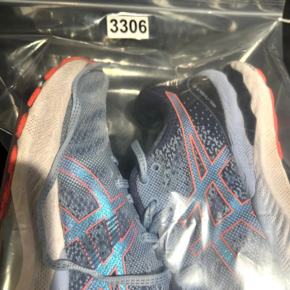ASICS Gel-Nimbus 23 Shoes Womens 9 Blue Running Sneakers Athletic Trainers Mesh